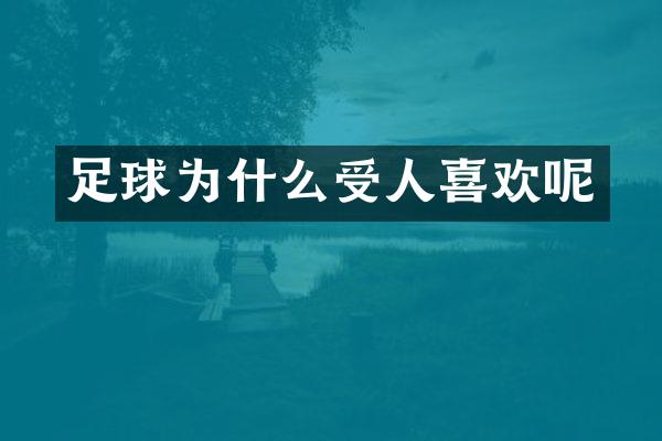 足球为什么受人喜欢呢