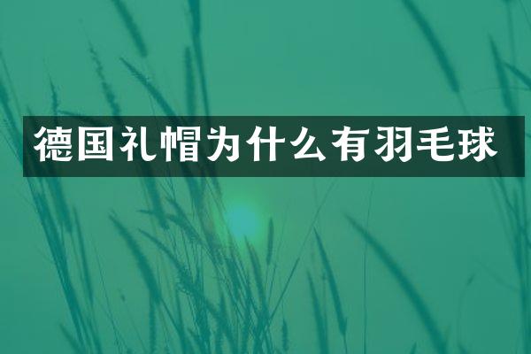 德国礼帽为什么有羽毛球