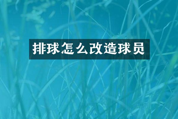 排球怎么改造球员