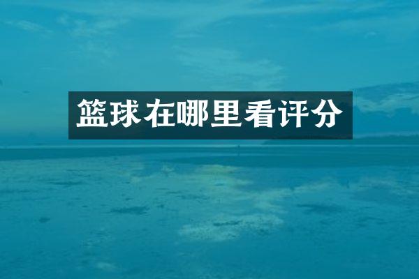 篮球在哪里看评分