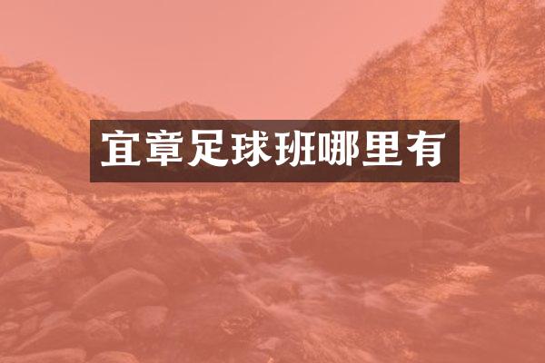 宜章足球班哪里有