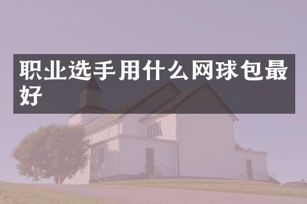 职业选手用什么网球包最好