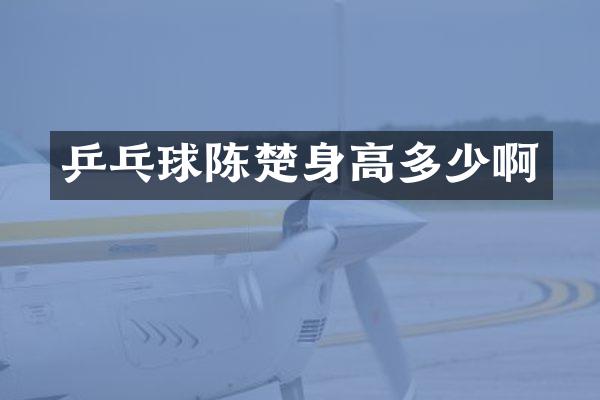 乒乓球陈楚身高多少啊