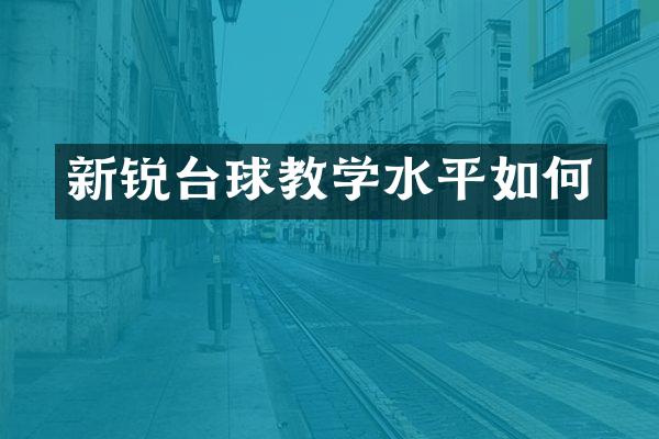 新锐台球教学水平如何