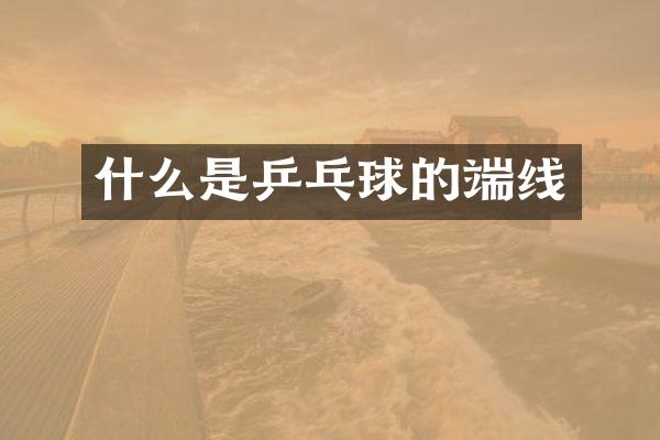 什么是乒乓球的端线