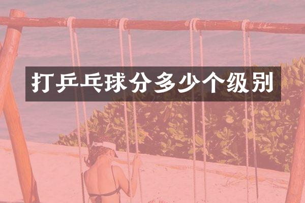 打乒乓球分多少个级别