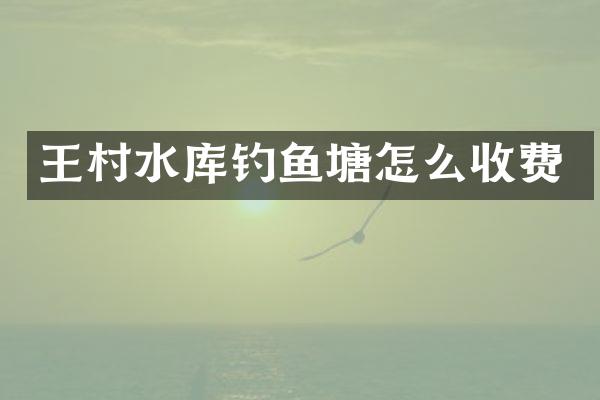 王村水库钓鱼塘怎么收费