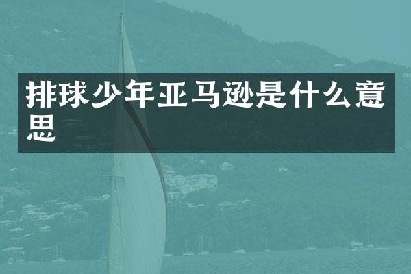 排球少年亚马逊是什么意思