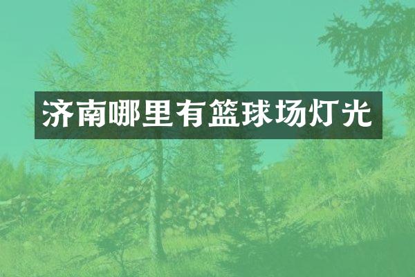 济南哪里有篮球场灯光