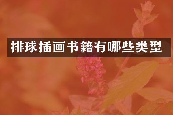 排球插画书籍有哪些类型