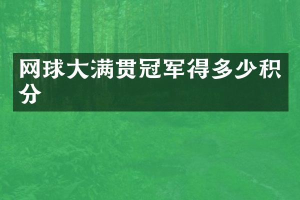 网球冠军得多少积分