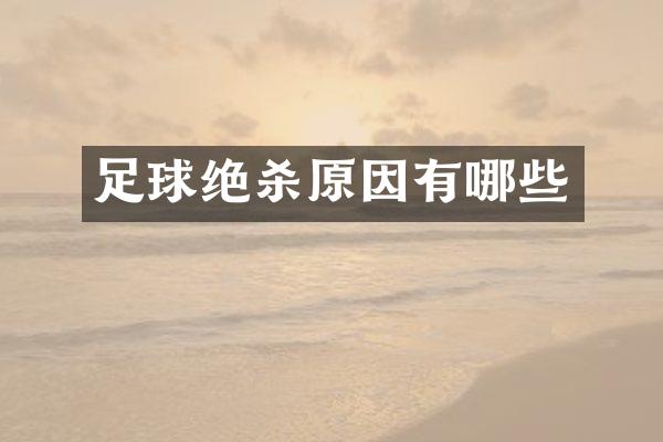足球绝杀原因有哪些