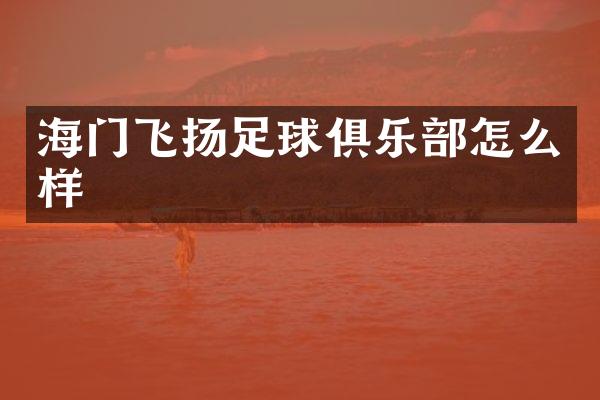 海门飞扬足球俱乐部怎么样