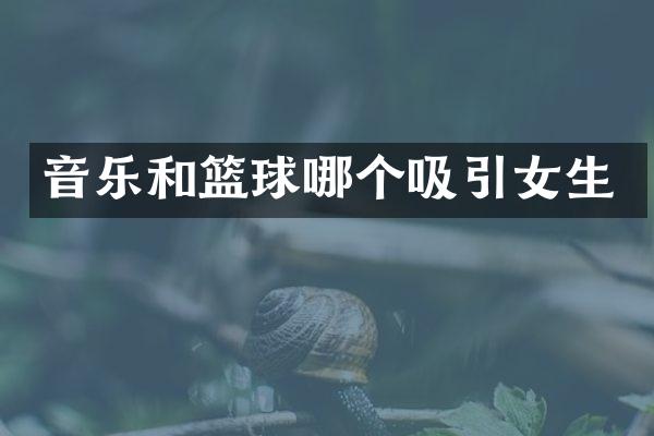 音乐和篮球哪个吸引女生