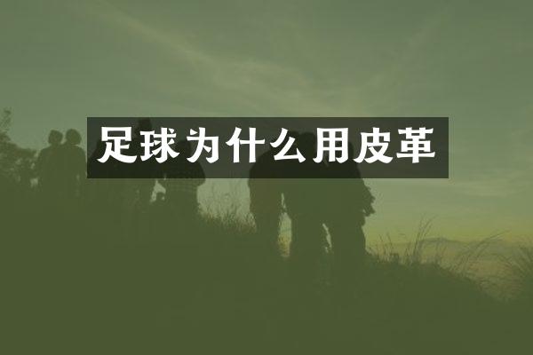 足球为什么用皮革
