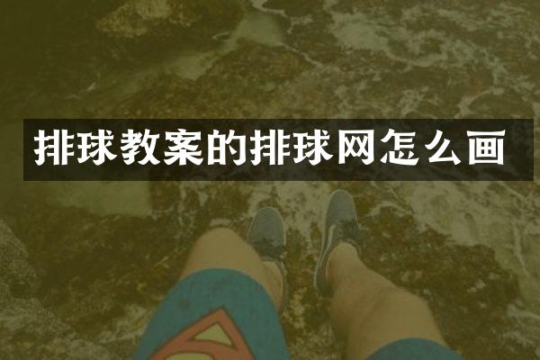 排球教案的排球网怎么画