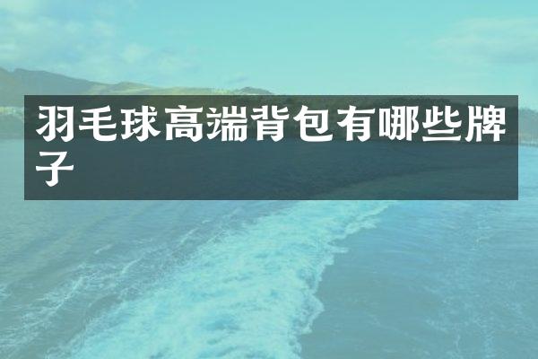 羽毛球高端背包有哪些牌子