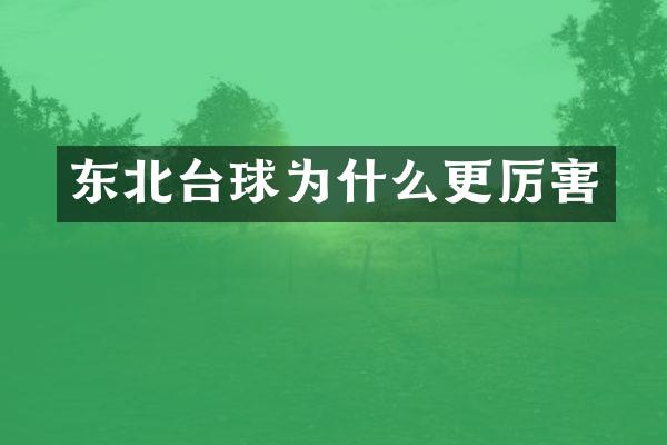 东北台球为什么更厉害
