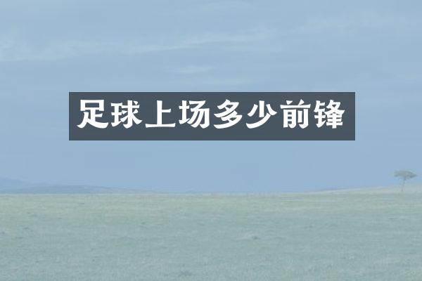 足球上场多少前锋