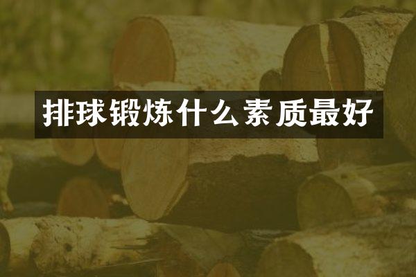 排球锻炼什么素质最好