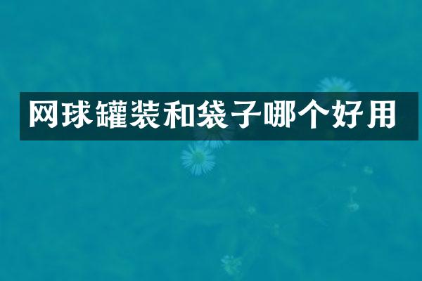 网球罐装和袋子哪个好用