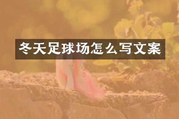 冬天足球场怎么写文案