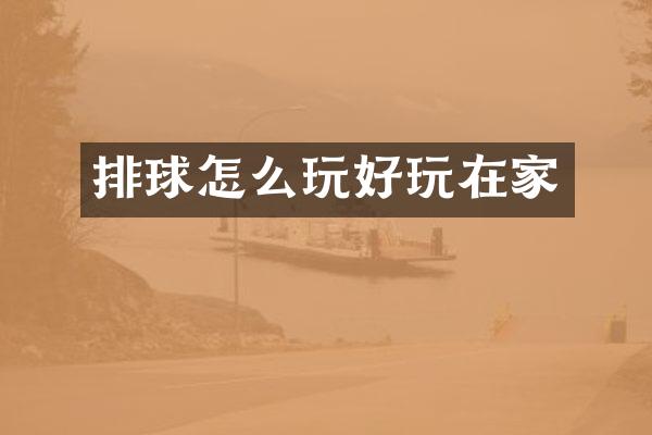 排球怎么玩好玩在家