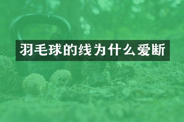 羽毛球的线为什么爱断