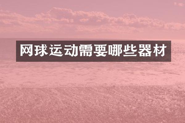 网球运动需要哪些器材