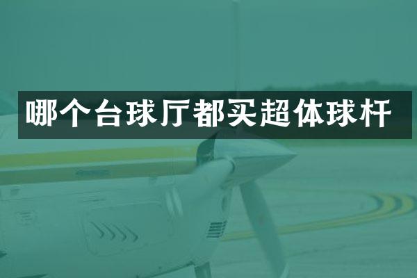哪个台球厅都买超体球杆