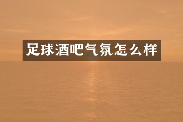 足球酒吧气氛怎么样
