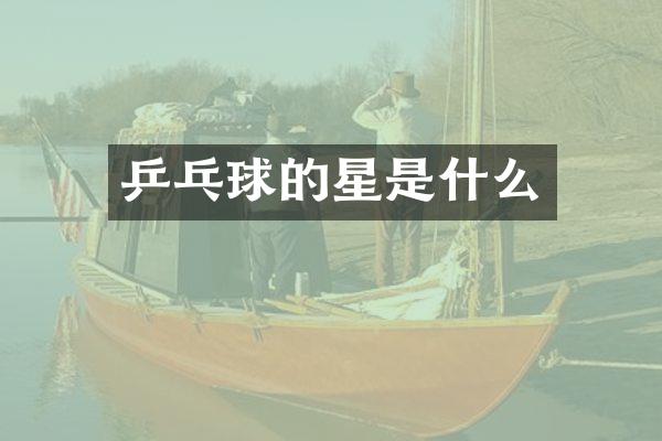 乒乓球的星是什么