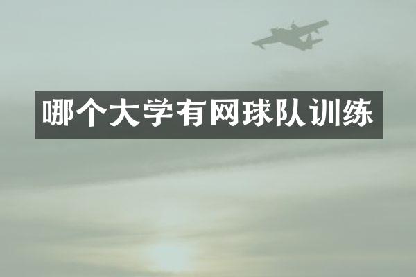 哪个大学有网球队训练