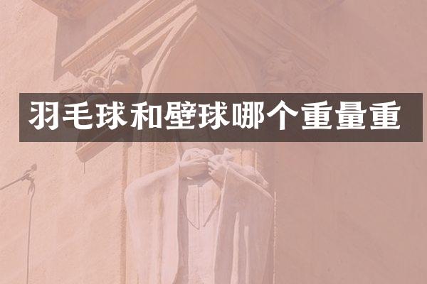 羽毛球和壁球哪个重量重