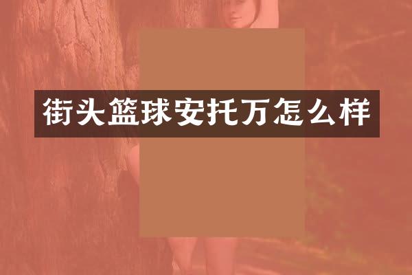 街头篮球安托万怎么样