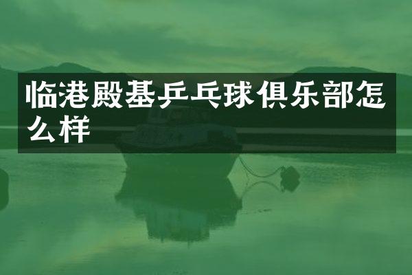 临港殿基乒乓球俱乐部怎么样