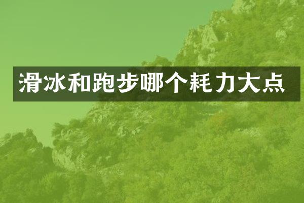 滑冰和跑步哪个耗力大点