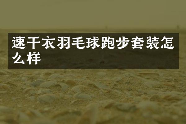 速干衣羽毛球跑步套装怎么样