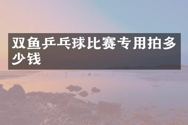 双鱼乒乓球比赛专用拍多少钱