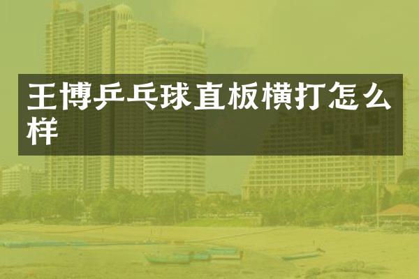 王博乒乓球直板横打怎么样