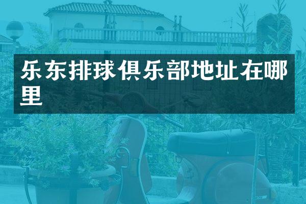 乐东排球俱乐部地址在哪里