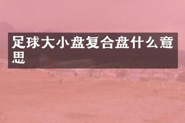 足球大小盘复合盘什么意思