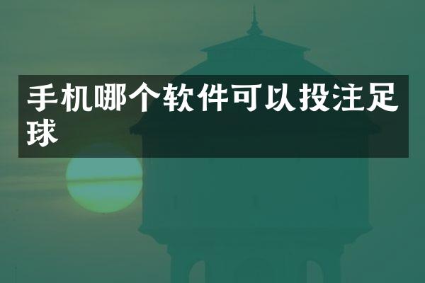 手机哪个软件可以足球