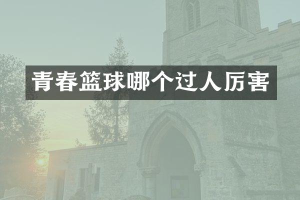 青春篮球哪个过人厉害