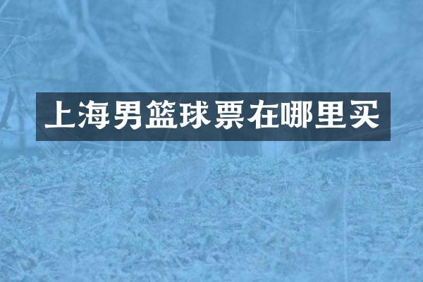 上海男篮球票在哪里买