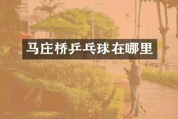 马庄桥乒乓球在哪里