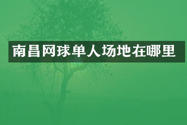 南昌网球单人场地在哪里