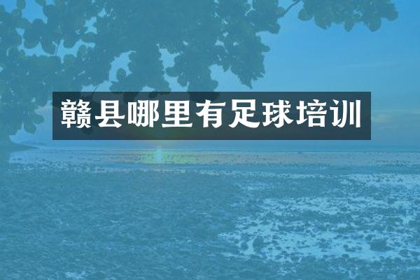 赣县哪里有足球培训