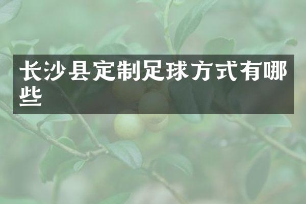 长沙县定制足球方式有哪些