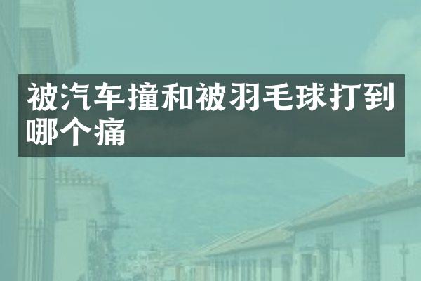 被汽车撞和被羽毛球打到哪个痛